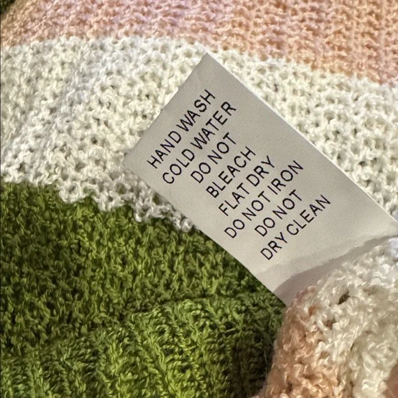 121 And The Why Spring Grove Stripe Knit 3/4 Sleeve Lightweight Sweater Top - Picture 10 of 12